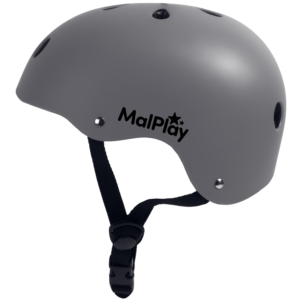 Kask rowerowy dziecięcy SafeKiddo SZARY 