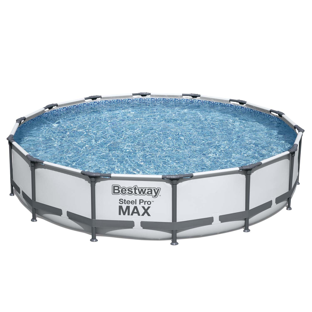Sodo rėminis baseinas 427 x 84 cm 17in1 Bestway 56595 + burbulų mašina-Baseinai, Karkasiniai baseinai-e-vaikas