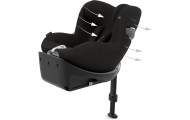 Automobilinė kėdutė Cybex Sirona Ti I-SIZE PLUS, 40-105 cm, Sepia Black-Automobilinės kėdutės, 0-18 kg-e-vaikas