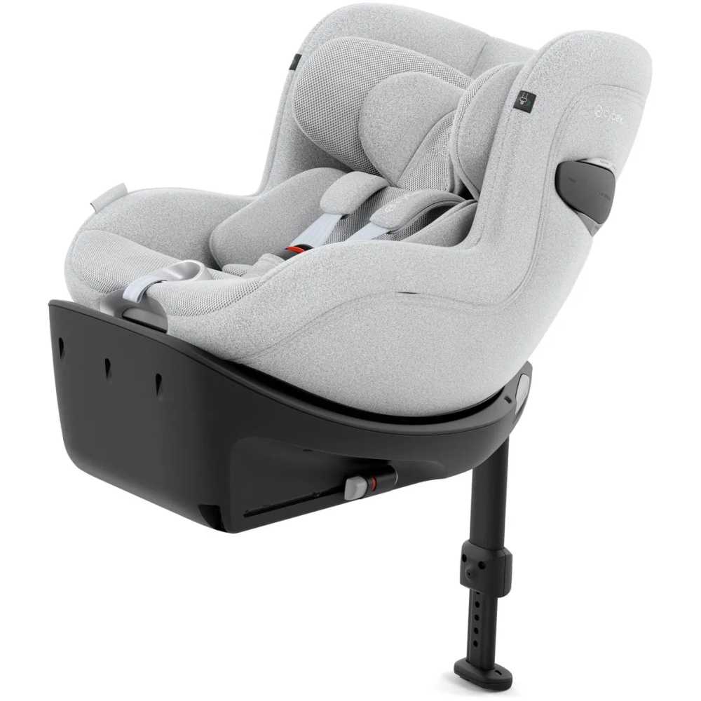 Automobilinė kėdutė Cybex Sirona Ti I-SIZE PLUS, 40-105 cm, Platinum White-Automobilinės kėdutės, 0-18 kg-e-vaikas