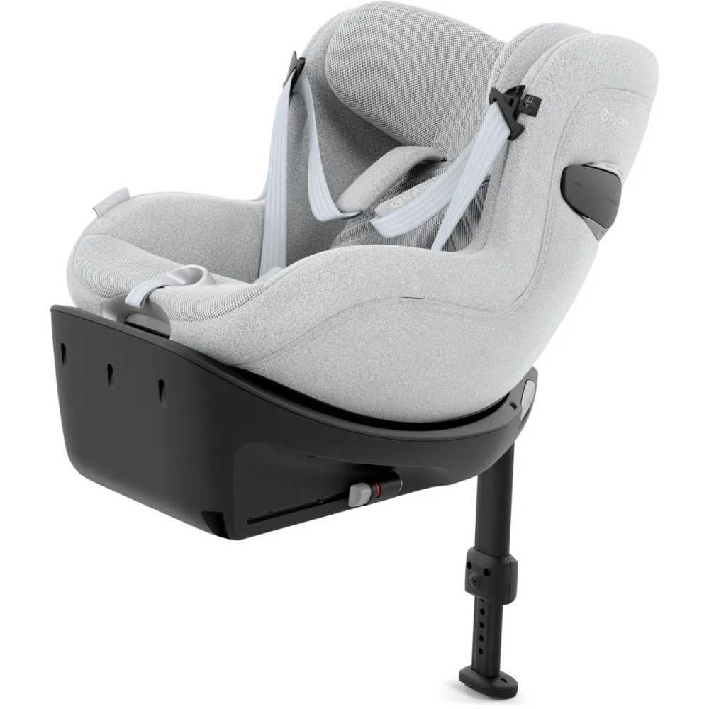 Automobilinė kėdutė Cybex Sirona Ti I-SIZE PLUS, 40-105 cm, Platinum White-Automobilinės kėdutės, 0-18 kg-e-vaikas