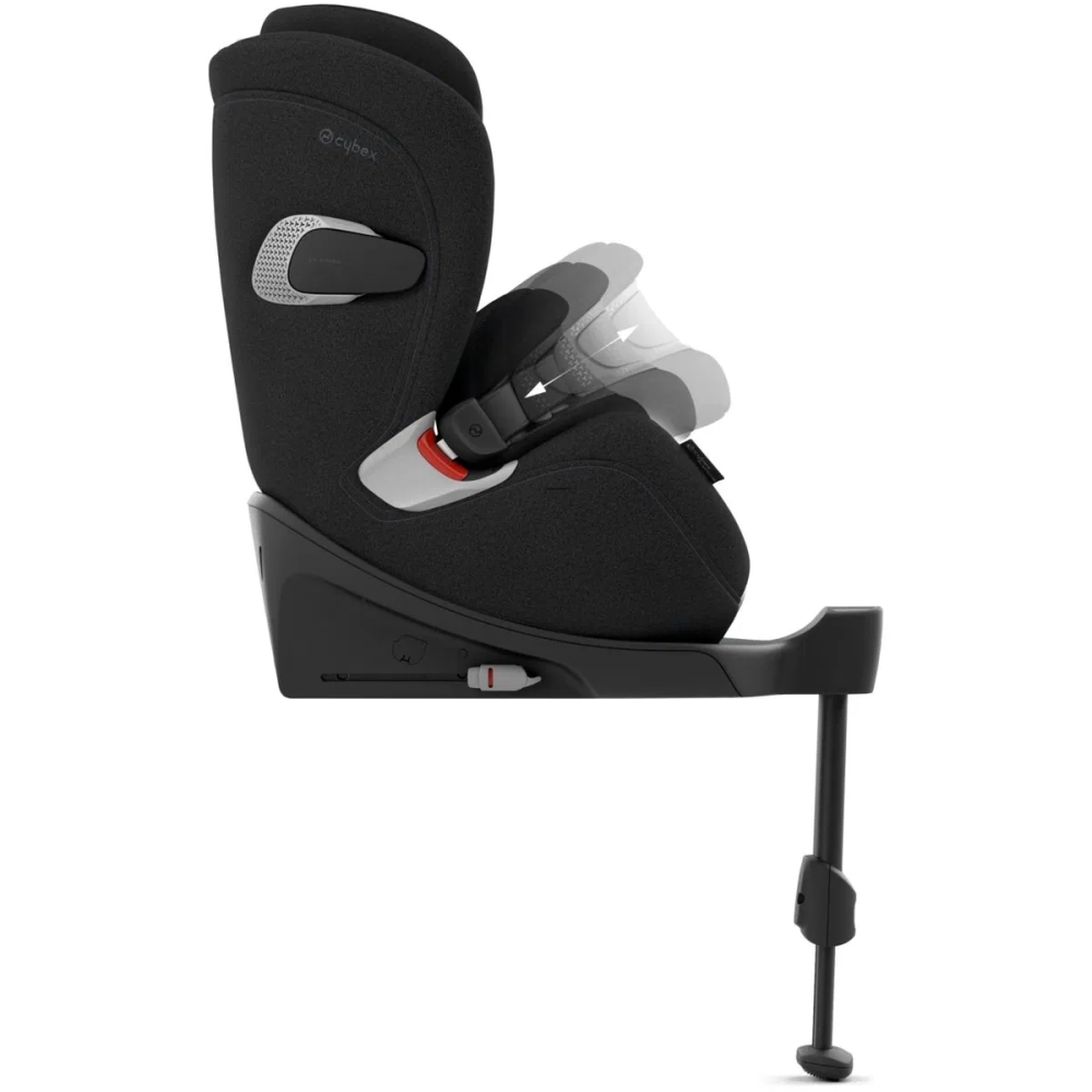Automobilinė kėdutė Cybex Anoris T2 I-SIZE PLUS, 76-125 cm, Sepia Black-Automobilinės kėdutės, 9-25 kg-e-vaikas