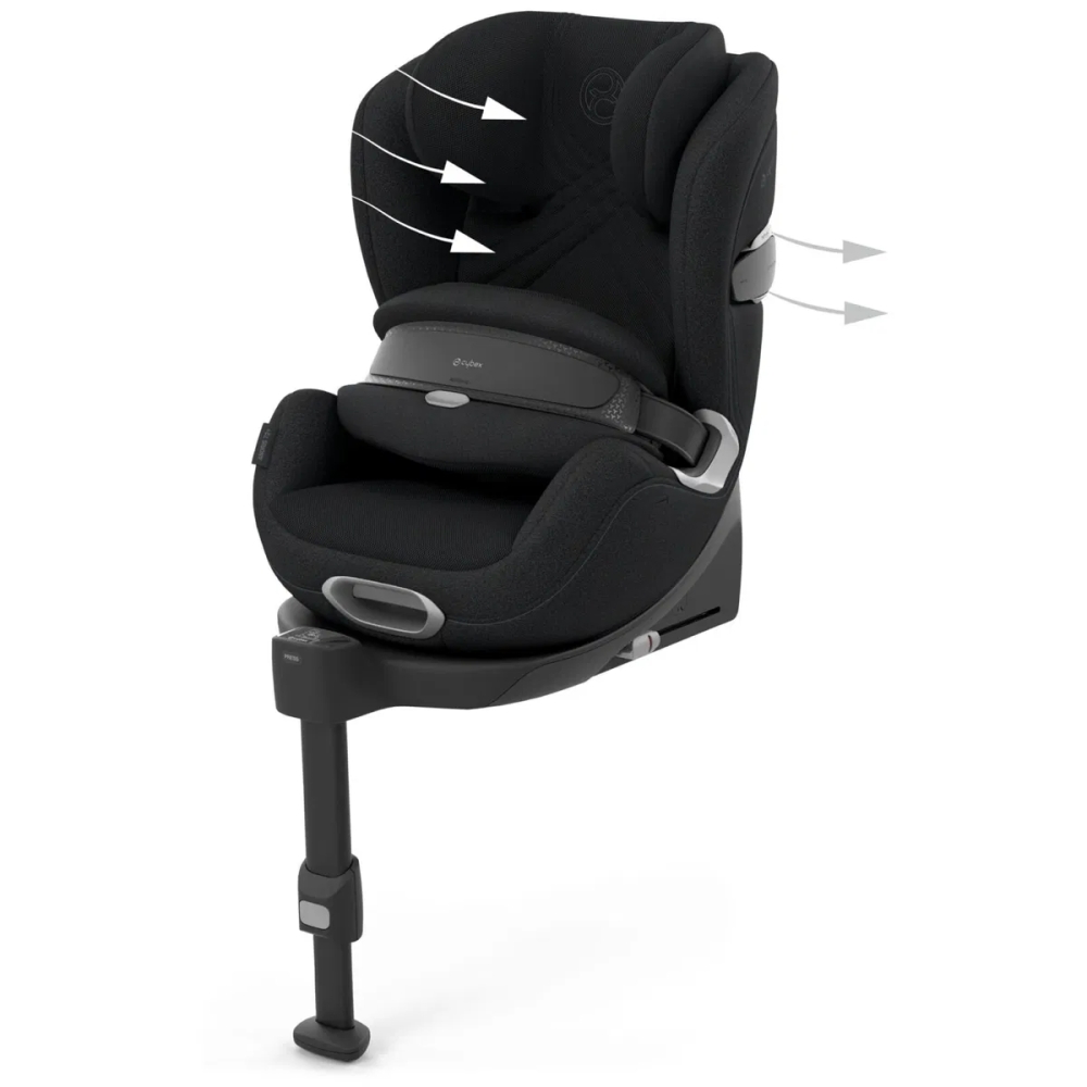 Automobilinė kėdutė Cybex Anoris T2 I-SIZE PLUS, 76-125 cm, Sepia Black-Automobilinės kėdutės, 9-25 kg-e-vaikas