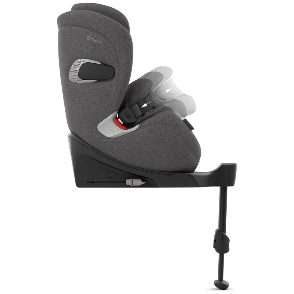 Automobilinė kėdutė Cybex Anoris T2 I-SIZE PLUS, 76-125 cm, Mirage Grey-Automobilinės kėdutės, 9-25 kg-e-vaikas