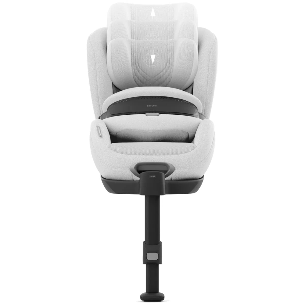 Automobilinė kėdutė Cybex Anoris T2 I-SIZE PLUS, 76-125 cm, Platinum White-Automobilinės kėdutės, 9-25 kg-e-vaikas