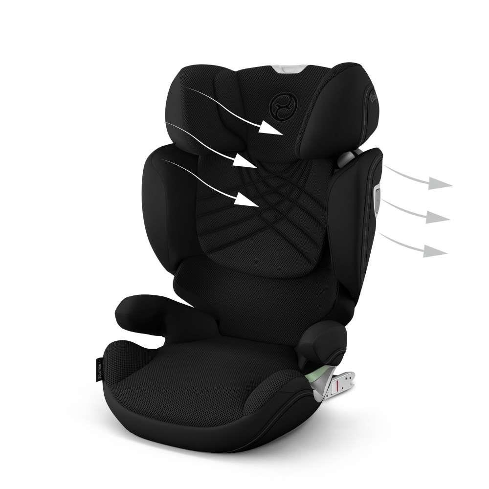 Automobilinė kėdutė Cybex Solution T I-FIX PLUS, 100-150 cm, Sepia Black-Automobilinės kėdutės, 15-36 kg-e-vaikas