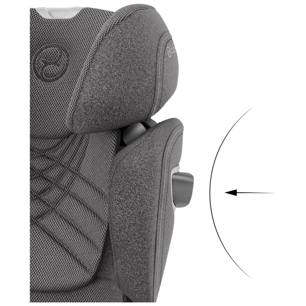 Automobilinė kėdutė Cybex Solution T I-FIX PLUS, 100-150 cm, Mirage Grey-Automobilinės kėdutės, 15-36 kg-e-vaikas