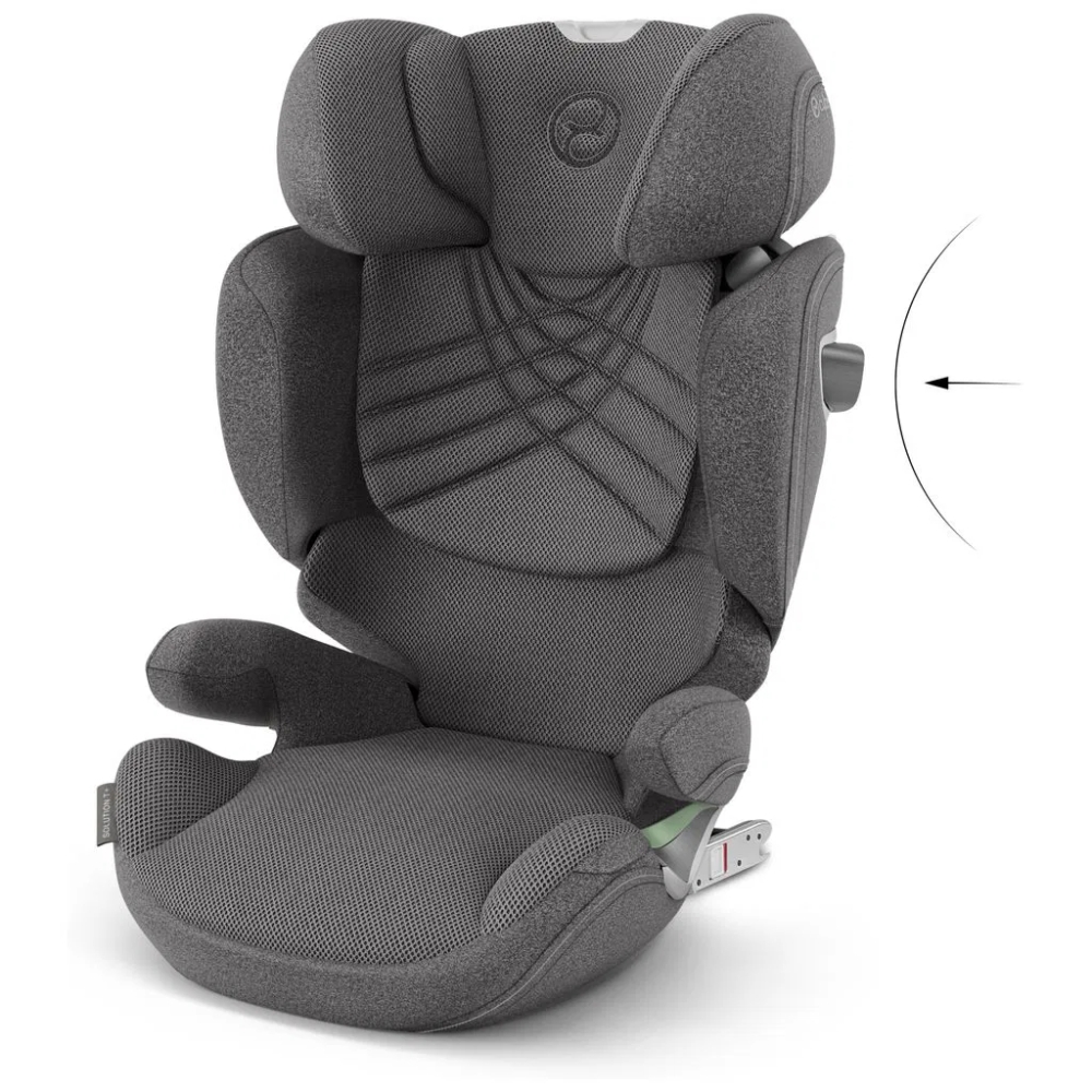Automobilinė kėdutė Cybex Solution T I-FIX PLUS, 100-150 cm, Mirage Grey-Automobilinės kėdutės, 15-36 kg-e-vaikas
