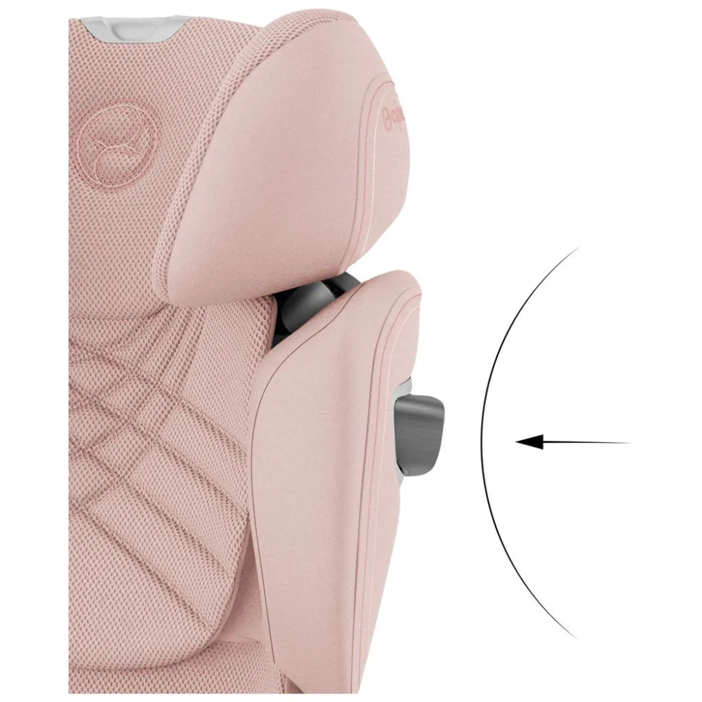 Automobilinė kėdutė Cybex Solution T I-FIX PLUS, 100-150 cm, Peach Pink-Automobilinės kėdutės, 15-36 kg-e-vaikas