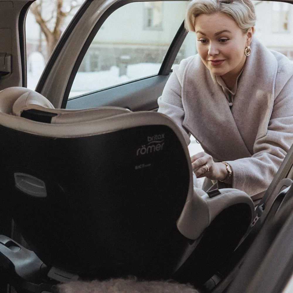 Automobilinė kėdutė BRITAX DualFix 5Z LUX, 61-105cm, Soft Taupe-Automobilinės kėdutės, 0-18 kg-e-vaikas