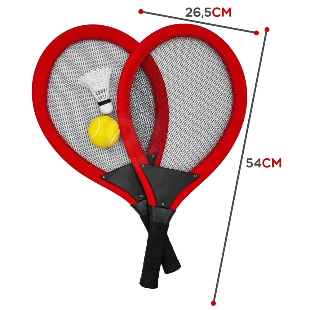 WOOPIE didelis vaikų badmintono teniso rakečių rinkinys + kamuoliukas-Žaislai, Lauko žaislai, Lauko žaidimai ir sporto prekės, Ž