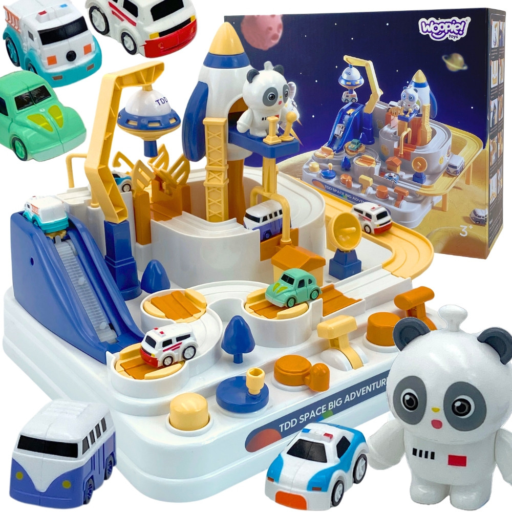 Interaktyvi automobilių trasa - WOOPIE Kosminis nuotykis Panda