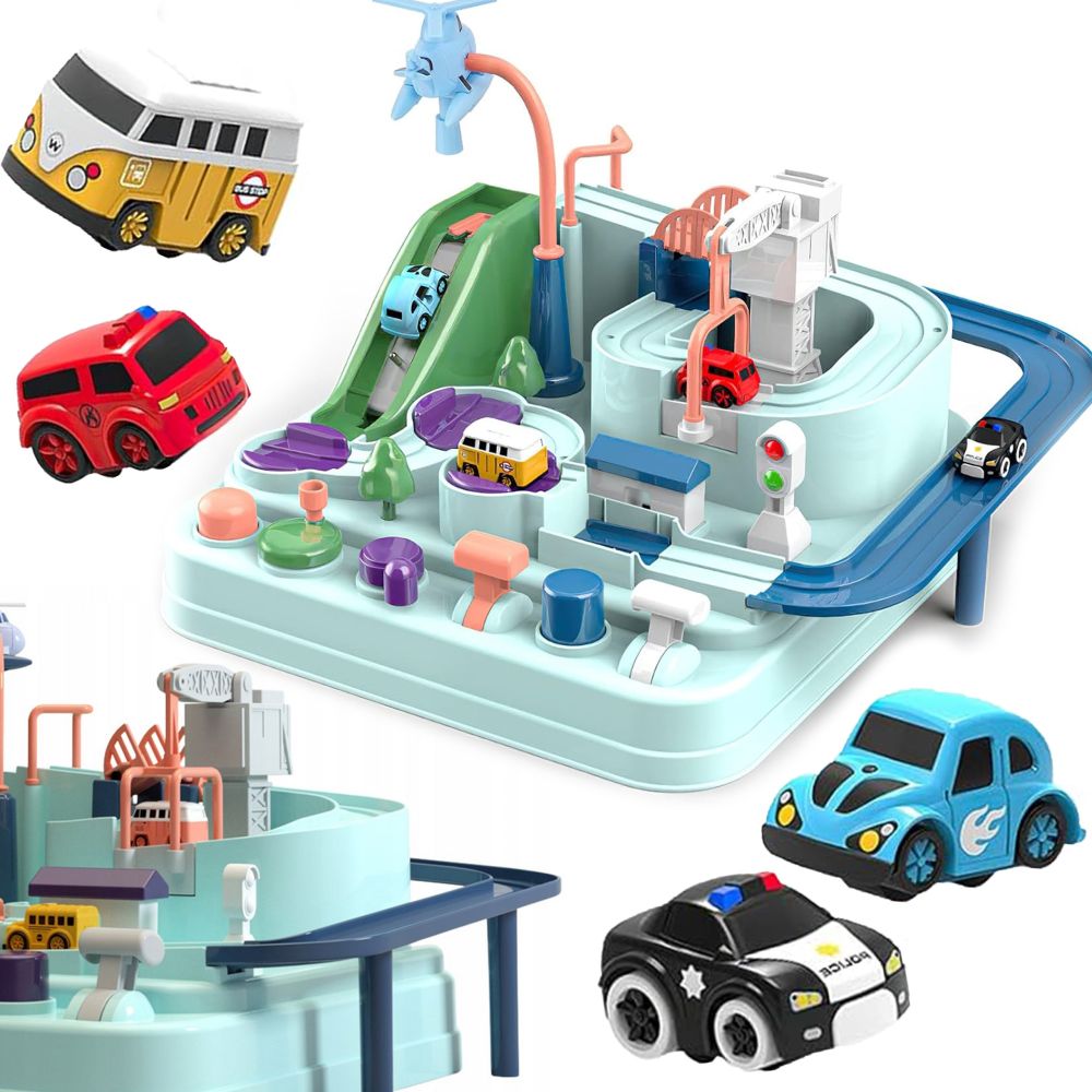 Interaktyvi automobilių trasa - WOOPIE Automobilių nuotykiai-Žaislai, Auto ir transporto žaislai, Interaktyvūs žaislai, Garažai,