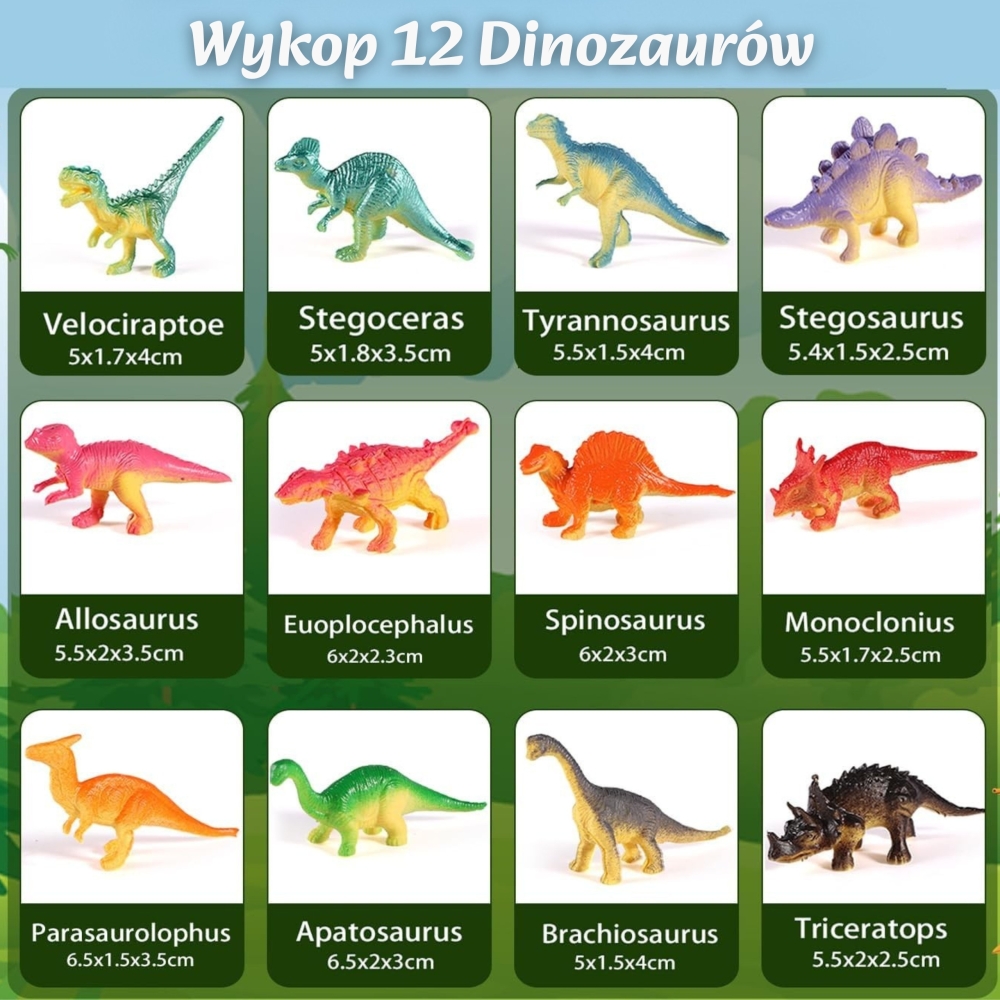 Archeologinis rinkinys WOOPIE Dinozauro kiaušinio kasinėjimas 12 vnt-Žaislai, Profesijos, buities žaislai, Moksliniai žaislai-e-