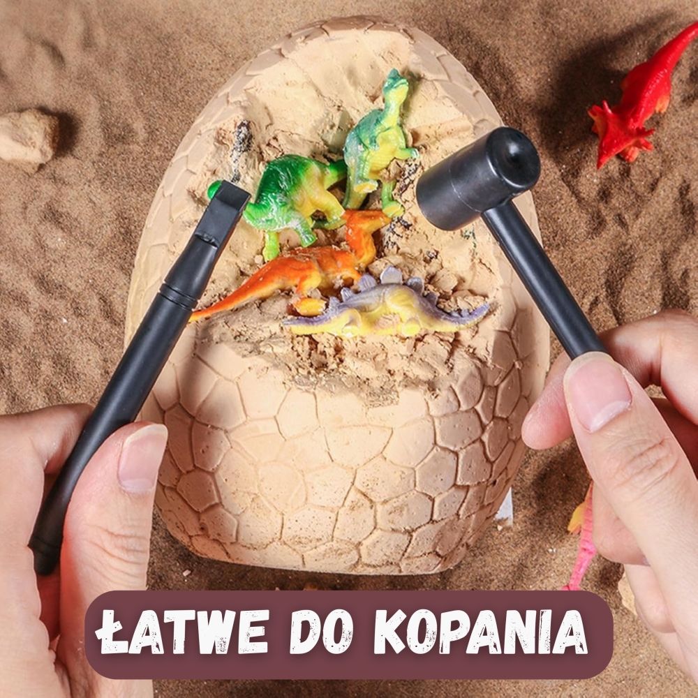 Archeologinis rinkinys WOOPIE Dinozauro kiaušinio kasinėjimas 12 vnt-Žaislai, Profesijos, buities žaislai, Moksliniai žaislai-e-