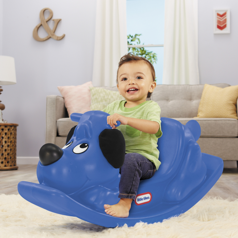 Supynės LITTLE TIKES Rocking Dog Blue Rocker