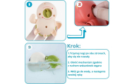 Plaukiojantis prisukamas vonios žaislas Woopie Turtle vėžlys, rožinis-Žaislai, Vonios žaislai-e-vaikas