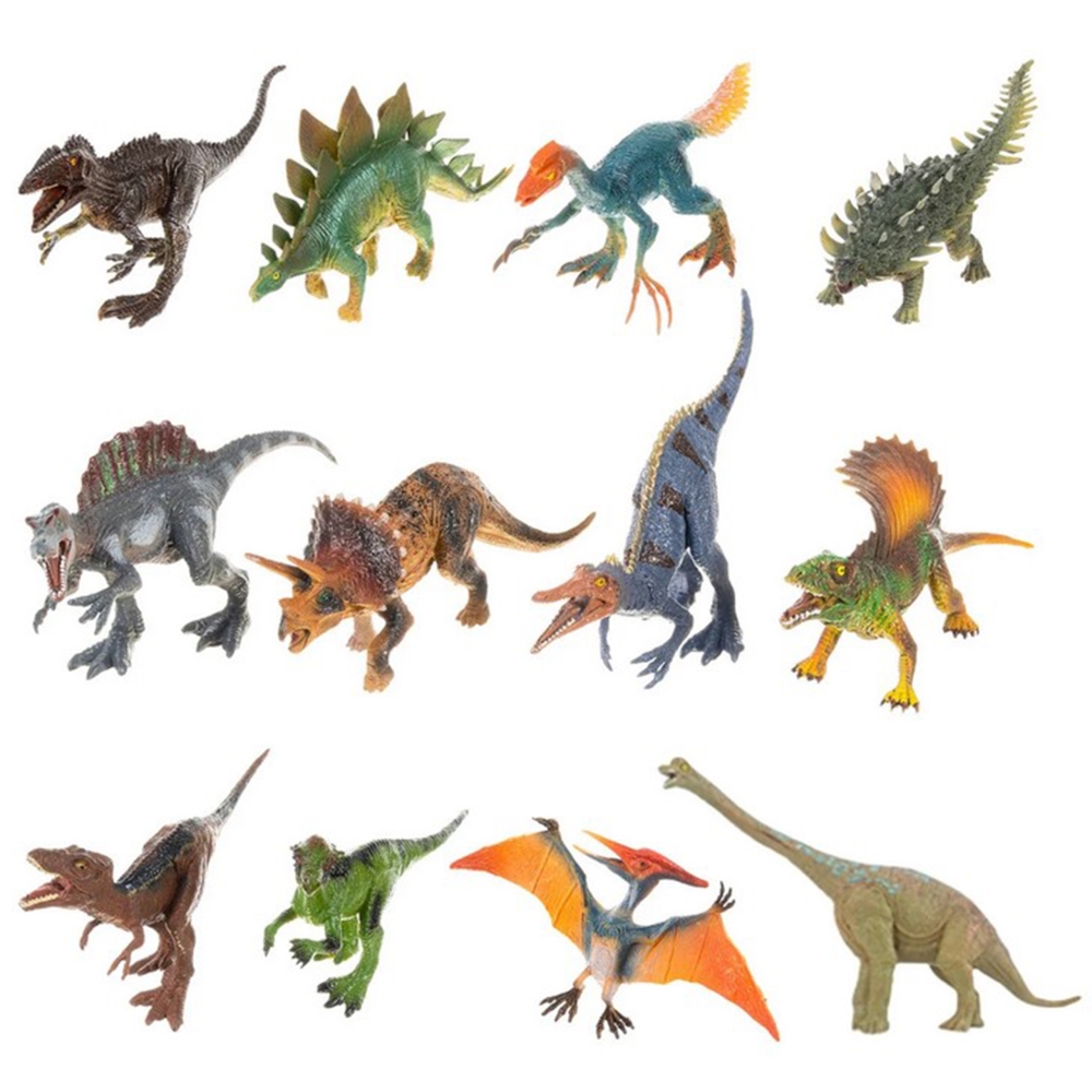 Didelis XXL dinozaurų figūrėlių rinkinys WOOPIE + kilimėlis "Priešistorinis pasaulis"-Žaislai, Figūrėlės ir herojai-e-vaikas