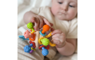 Minkštas barškutis 2in1 WOOPIE BABY sensorinis žaislas kūdikiams 0m+-Žaislai, Kūdikiams, Barškučiai, kramtukai-e-vaikas