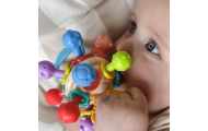 WOOPIE BABY Miękka Grzechotka 2w1 Gryzak Zabawka Sensoryczna dla Niemowląt 0m+