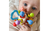 Minkštas barškutis 2in1 WOOPIE BABY sensorinis žaislas kūdikiams 0m+-Žaislai, Kūdikiams, Barškučiai, kramtukai-e-vaikas