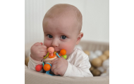 Minkštas barškutis 2in1 WOOPIE BABY sensorinis žaislas kūdikiams 0m+-Žaislai, Kūdikiams, Barškučiai, kramtukai-e-vaikas