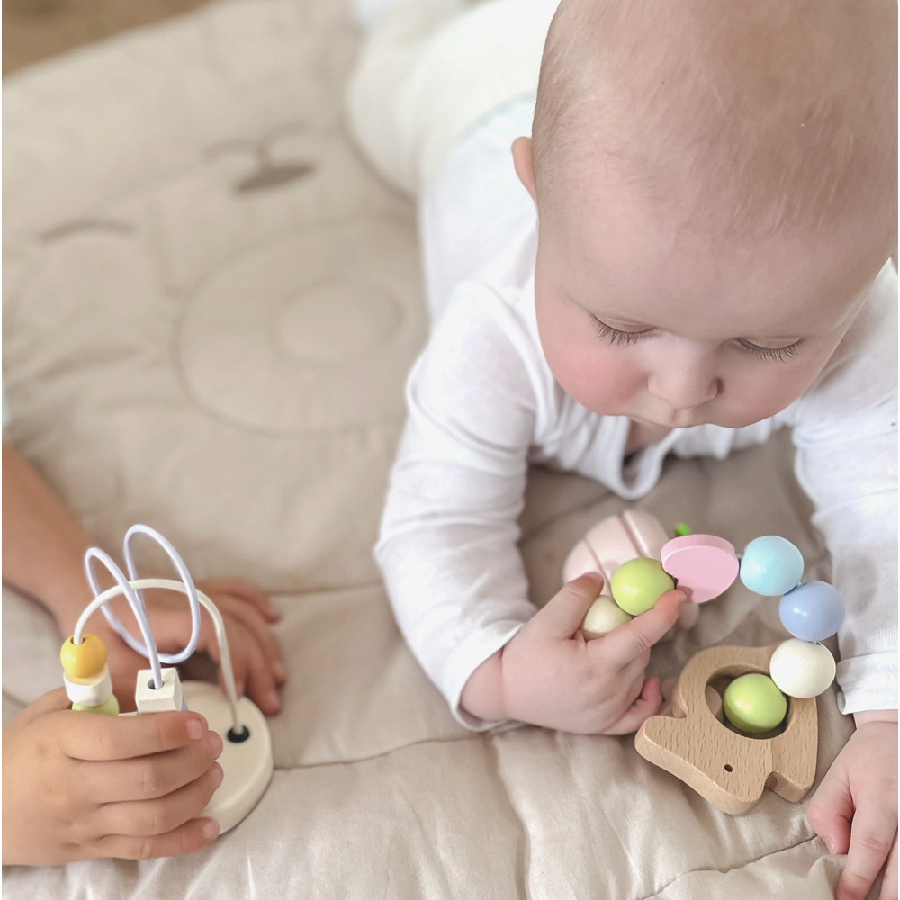 CLASSIC WORLD Pastelinių kūdikių variklių rinkinys dėžutė Pirmieji žaislai nuo gimimo