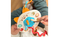 WOOPIE BABY Zabawka Sensoryczna Montessori Gryzak Grzechotka Wielofunkcyjny Lis