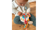 Sensorinis žaislas WOOPIE BABY Montessori kramtukas Rattle Multifunkcinis lapė-Žaislai, Kūdikiams, Žaislai mažyliams (iki 4 m.