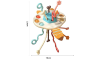 Sensorinis žaislas WOOPIE BABY Montessori kramtukas Rattle Multifunkcinis lapė-Žaislai, Kūdikiams, Žaislai mažyliams (iki 4 m.
