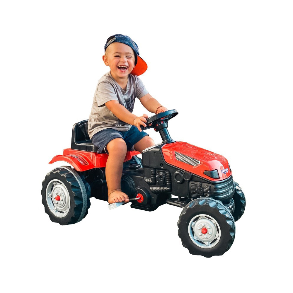 Pedalinis traktorius WOOPIE Farmer GoTrac, raudonas