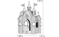 FEBER Ogromny pałac księżniczki Super Palace Domek Ogrodowy