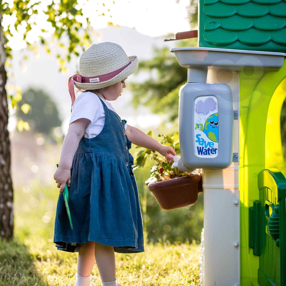 Sodo namelis FEBER Eco Feeder Atliekų rūšiavimo imitacijos saulės kolektorius-Žaislai, Lauko žaislai, Žaidimų nameliai ir jų pri