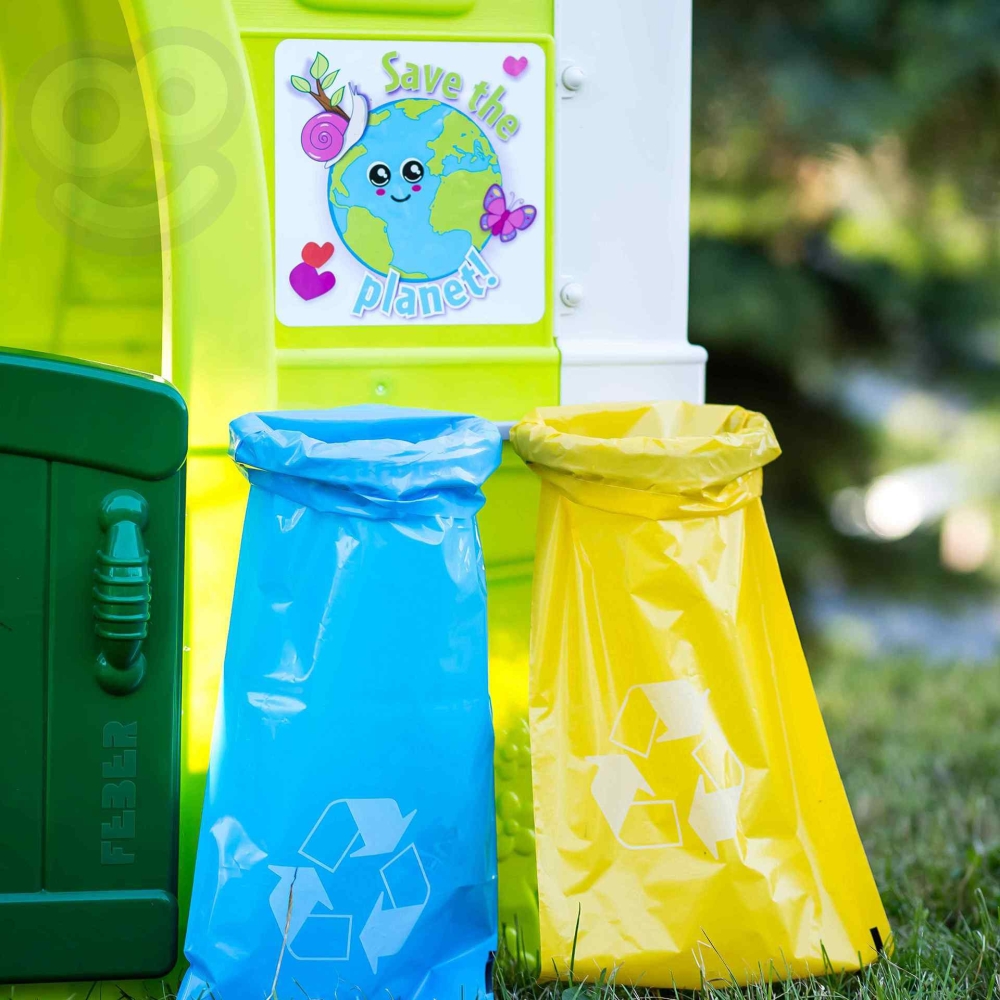 Sodo namelis FEBER Eco Feeder Atliekų rūšiavimo imitacijos saulės kolektorius-Žaislai, Lauko žaislai, Žaidimų nameliai ir jų pri