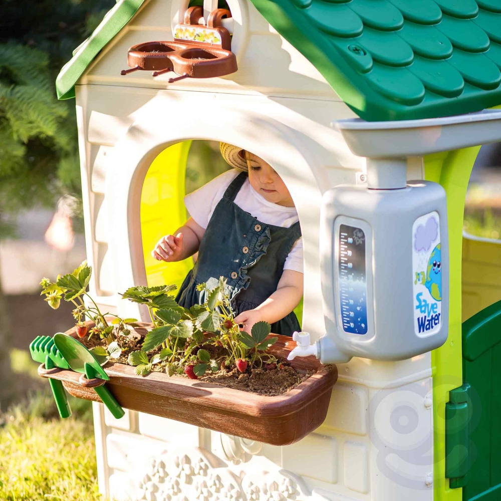 Sodo namelis FEBER Eco Feeder Atliekų rūšiavimo imitacijos saulės kolektorius-Žaislai, Lauko žaislai, Žaidimų nameliai ir jų pri