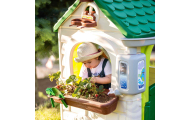 FEBER Domek ogrodowy Eco Karmnik Segregacja Odpadów Imitacja Panelu Słonecznego