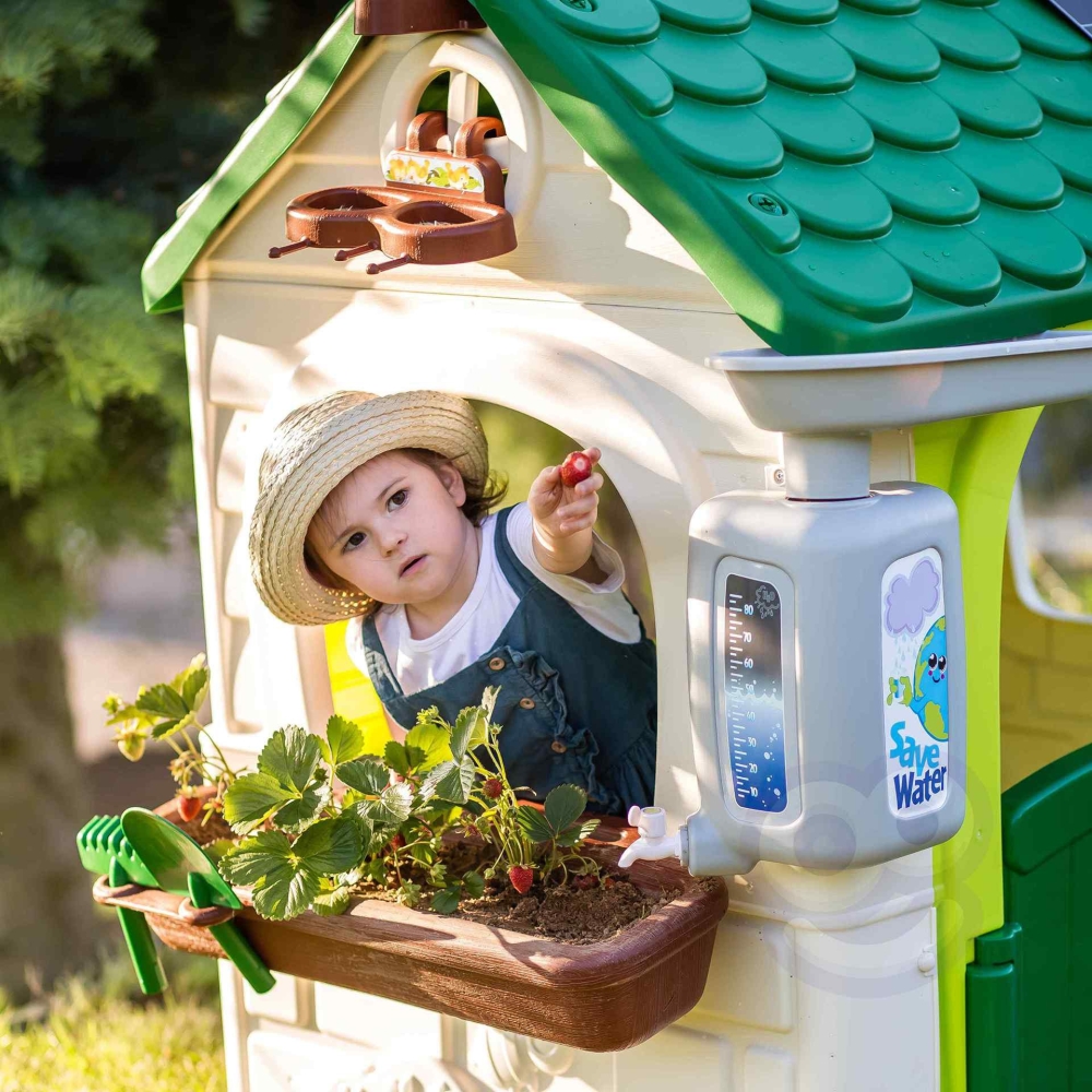 Sodo namelis FEBER Eco Feeder Atliekų rūšiavimo imitacijos saulės kolektorius-Žaislai, Lauko žaislai, Žaidimų nameliai ir jų pri