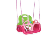 Sūpynės WOOPIE 3in1, rožinės-Žaislai, Lauko žaislai, Sūpynės-e-vaikas