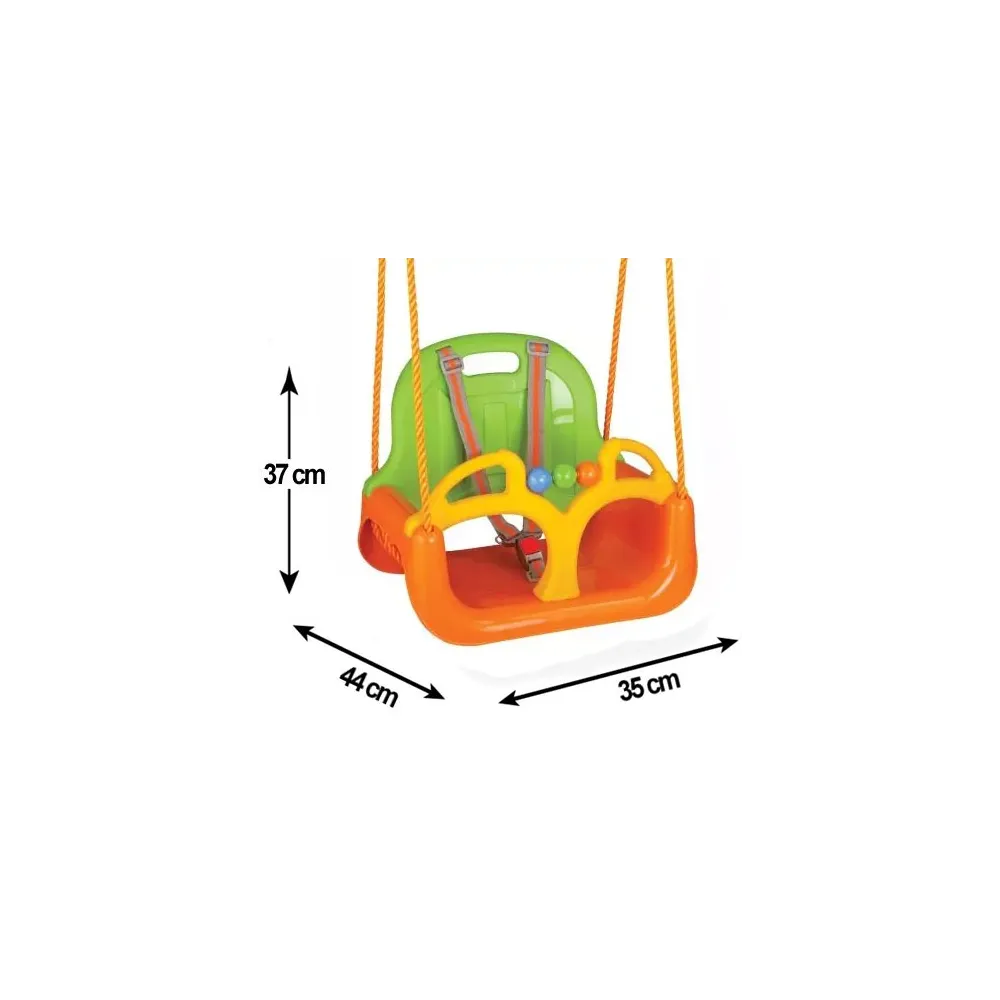 Sūpynės WOOPIE Swing 3in1, oranžinės-Žaislai, Lauko žaislai, Sūpynės-e-vaikas