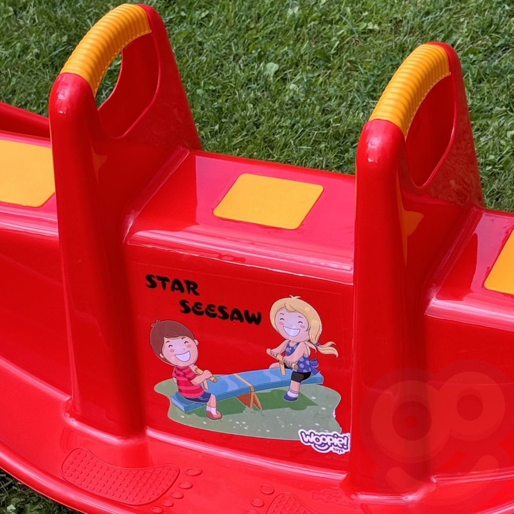 WOOPIE Bujak Wieloosobowy STAR Huśtawka Równoważna Czerwony 