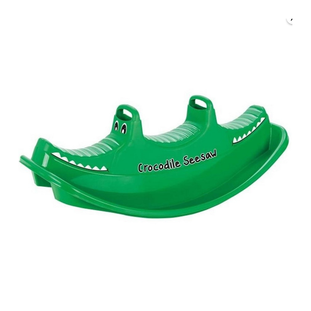 Trivietės sūpynės WOOPIE Krokodilas, žalios