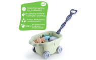 Smėlio rinkinys su vežimėliu WOOPIE GREEN 13 el. biologiškai suyranti organinė medžiaga-Žaislai, Lauko žaislai, Vandens ir smėli