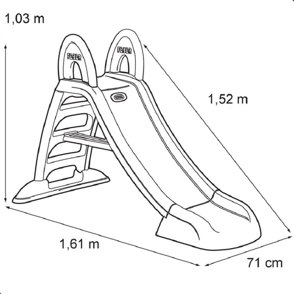 Vandens sodo čiuožykla FEBER 152 cm