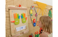 MASTERKIDZ Nauka Liczenia Ścienna Tablica Sensoryczna Flex Montessori