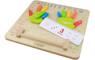 MASTERKIDZ Nauka Liczenia Ścienna Tablica Sensoryczna Flex Montessori