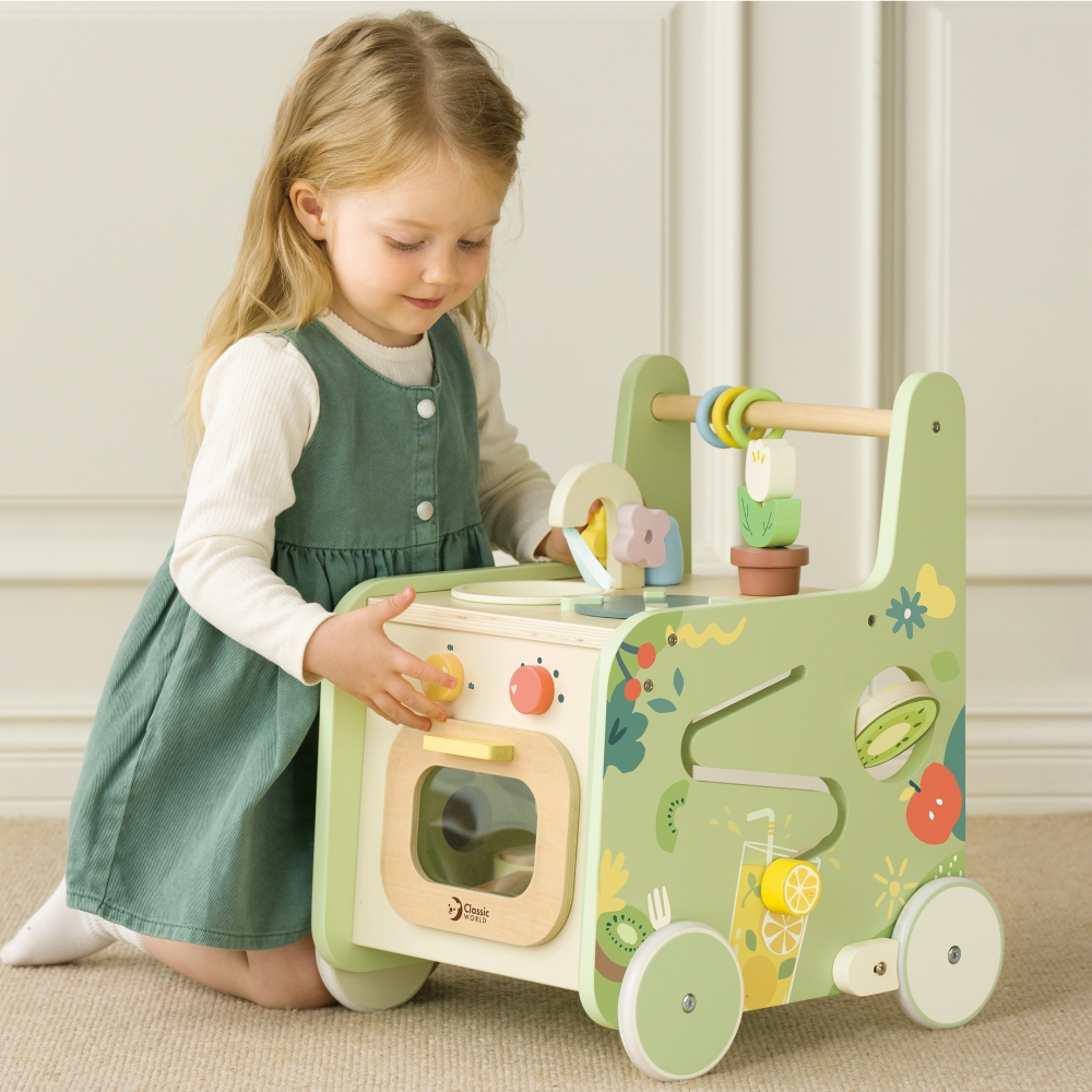 Medinis stumdukas - virtuvė CLASSIC WORLD 2in1-Judėjimui, Stumdukai-e-vaikas
