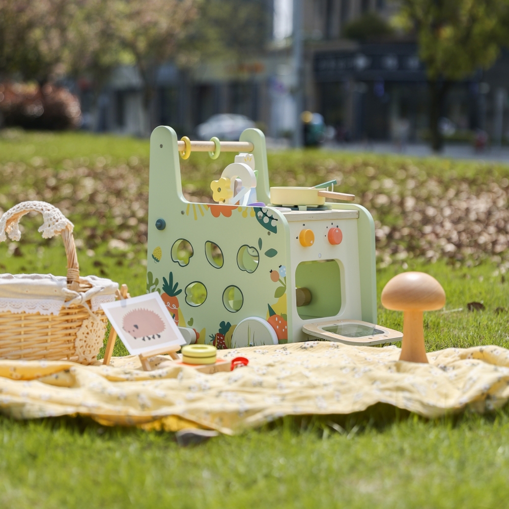 Medinis stumdukas - virtuvė CLASSIC WORLD 2in1-Judėjimui, Stumdukai-e-vaikas