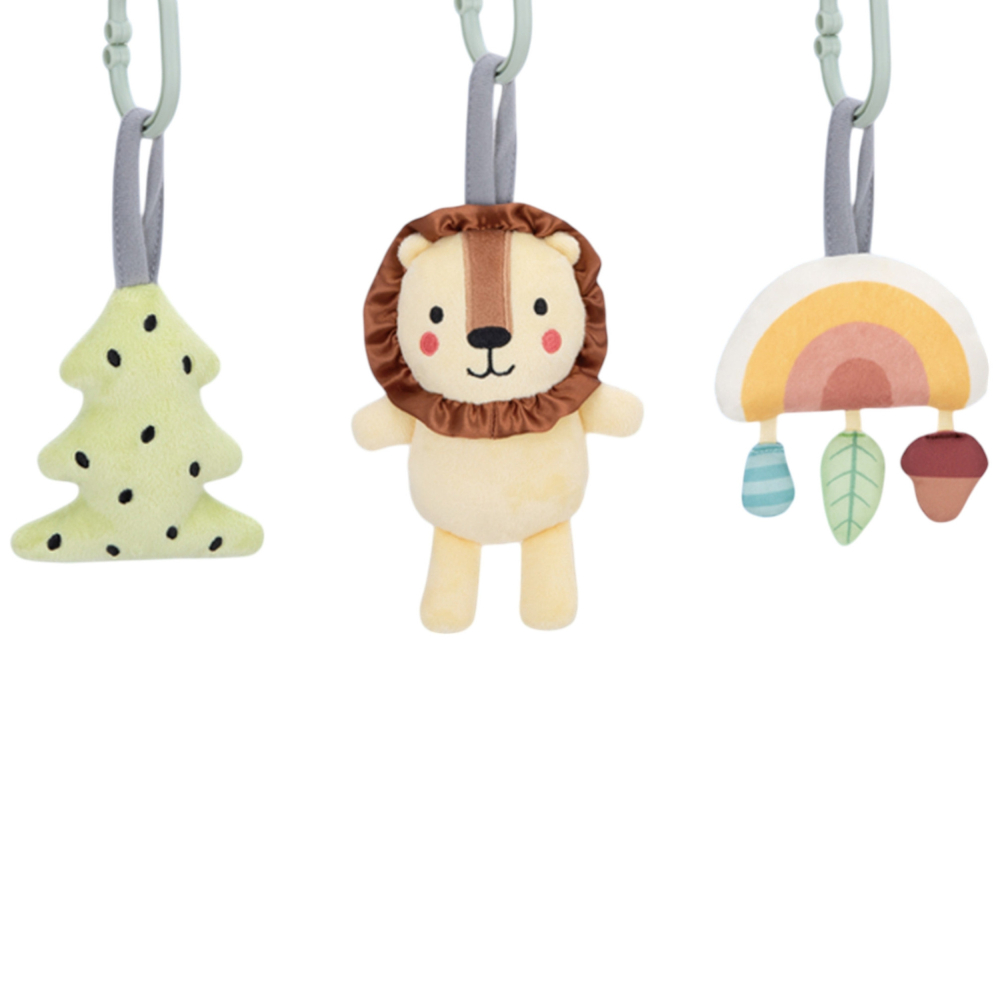 Kūdikių lavinamasis stovas TOOKY TOY 3 pakabinami žaisliukai-Žaislai, Kūdikiams, Lavinamieji kilimėliai-e-vaikas