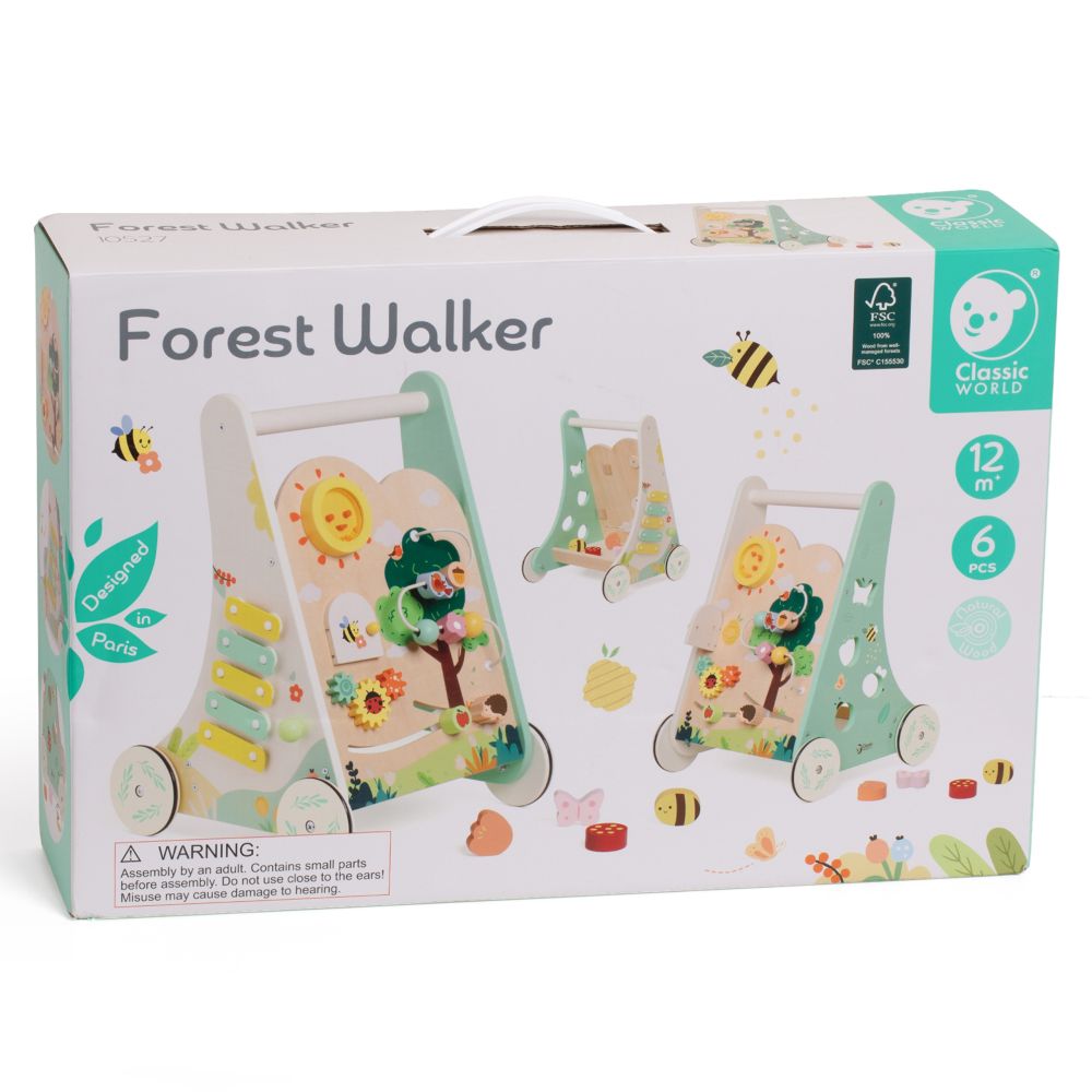 Medinis daugiafunkcinis stumdukas CLASSIC WORLD 8in1 Forest Walker-Judėjimui, Stumdukai-e-vaikas