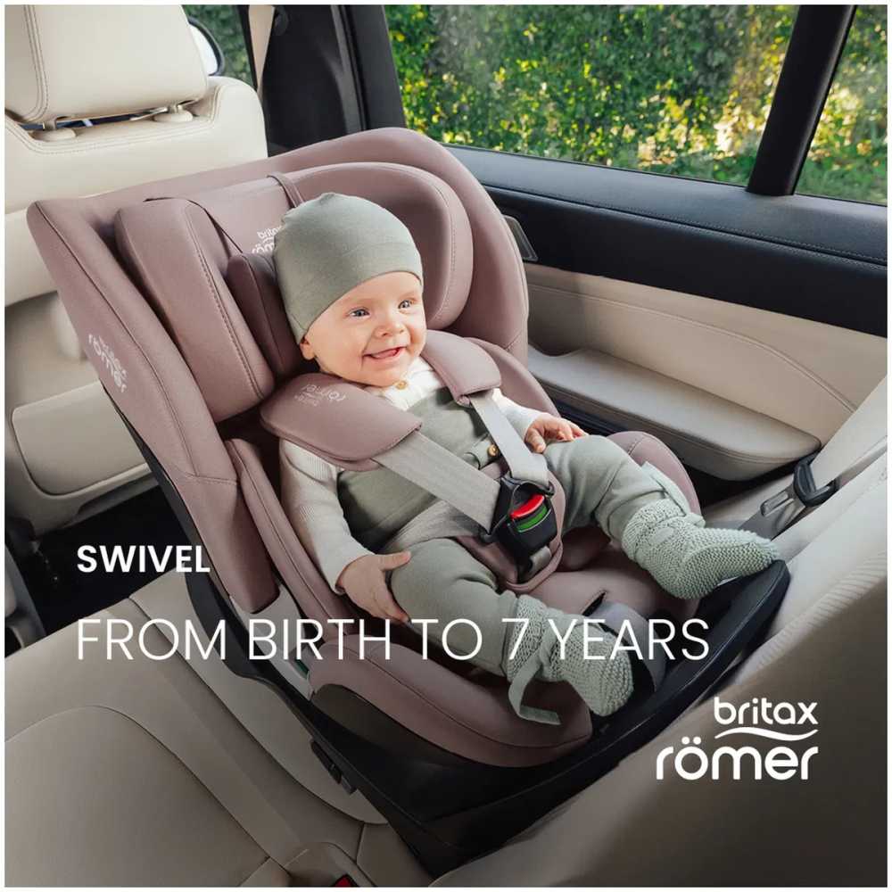 Automobilinė kėdutė BRITAX SWIVEL Select, 40-125cm, Midnight Grey-Automobilinės kėdutės, 0-25 kg-e-vaikas